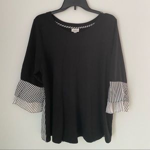 Avenue Women’s Boat Neck Bell Sleeve Top